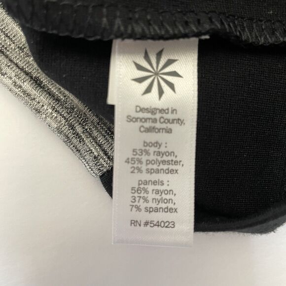 Athleta Dress Size Small Gray Black Color-block OMEGA Long Sleeve Bodycon Knit - Picture 8 of 10